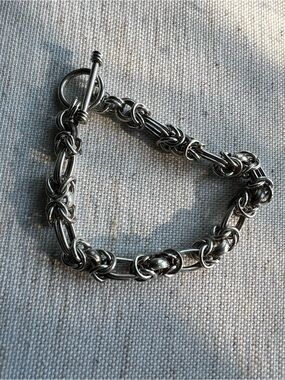 Sterling Silver Knot Link Bracelet